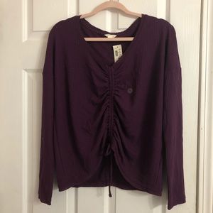 *NWT* Aeropostale Ruched Long Sleeve Shirt